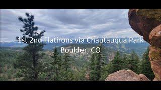 1st and 2nd Flatirons via Chautauqua Park, Boulder, Colorado