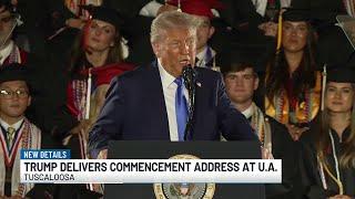 Trump delivers commencement address at UA