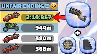 UNFAIR MAP ENDING!!  HARD CLIMBING MAP IN COMMUNITY SHOWCASE - Hill Climb Racing 2