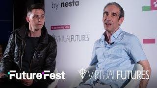 Why Futurists Suck - Douglas Rushkoff w/ Luke Robert Mason | Virtual Futures Stage