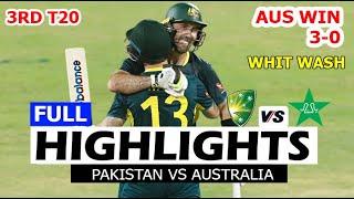 PAKISTAN VS AUSTRALIA 3RD T20 MATCH FULL HIGHLIGHTS 2024 | PAK VS AUS