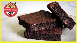 Brownie SIN HARINA: receta de brownie sin gluten y sin azúcar