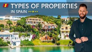 Types of properties in Spain. Buying a property in Spain.