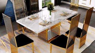 Modern Dining Table Designs 2023_2024: Modern Dining Table Chair Design Ideas