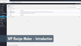 WP Recipe Maker - Introduction