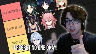 Zy0x Made A Regret Genshin Characters Tier List, Only To Regret It