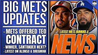 BIG Mets Updates: Mets OFFERED Teoscar Hernandez Contract! Winker, Santander NEXT? Alonso & Bregman