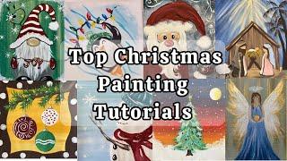 Top Beginner Christmas Painting Tutorials| Step by Step Acrylic Painting