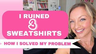 I ruined 3 sweatshirts! how I fixed my embroidery using mighty hoops and hoopmaster hooping station