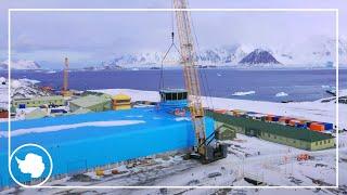 Timelapse | Building a modern research station in Antarctica | British Antarctic Survey