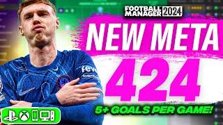 The NEW Meta 424 FM24 Tactic! (5+ Goals!) | Best FM24 Tactics!