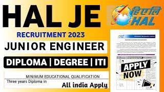 HAL JE  Recruitment 2023 | Junior Engineer | HAL New Vacancy 2023 | HAL Recruitment 2023@KKSINDIAN