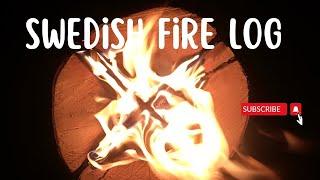 How to Make A Swedish Torch | The HOTTEST Cooking Fire Using ONLY One Log | Swedish Fire Log