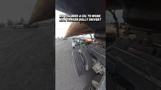 Do you need a CDL to work as a trailer dolly driver? #truckdriver #trucking #trucker #oversizeload