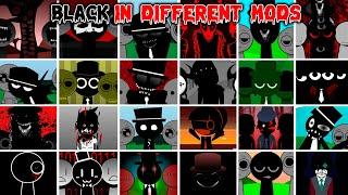 Incredibox Sprunki ALL BLACK in Different Mods | Part 2