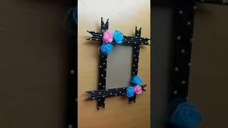 Easy Newspaper Photo Frame Making Idea #shorts #viralshorts #youtubeshorts #viralvideo