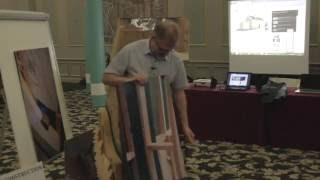 Richard McCarthy with a quality, low-energy construction demonstration