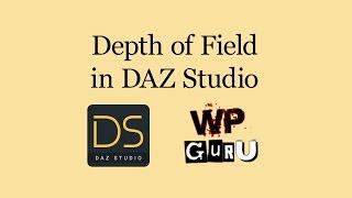 Rendering with Depth of Field in DAZ Studio