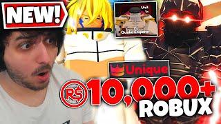 Spending $10,000+ Robux on NEW 'Anime Adventures' Style Update in Roblox Anime Tower Defense