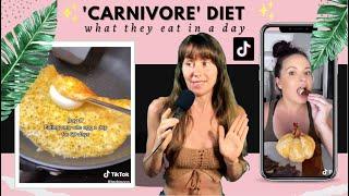 Freelee reacts to The Carnivore Diet on Tiktok (yikes!)