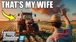 My Wife & I Plowed our FIRST FIELD Together in Farming Simulator [FS22 OFF THE GRID #2]