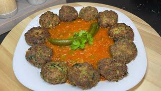 Kefta viande hachée avec sauce tomate كفتة باللحم المفروم وصلصة حمراء بنة رائعة #sauce #kefta