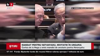 MANDAT PENTRU NETANYAHU, INVITAȚIE ÎN UNGARIA_Știri B1TV_23 nov. 2024