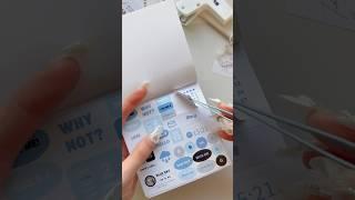 Aesthetic journaling ️🩵 dreamy #shorts #journal #asmrsounds  #scrapbooking