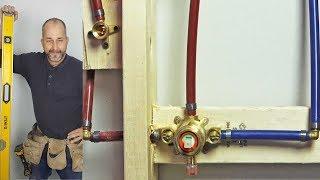 DIY  How to Install a Shower Valve using Pex Plumbing