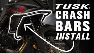 How To Install Tusk Crash Bars | Honda Transalp XL750