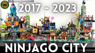 EVERY LEGO® Ninjago City Set Connected! 2017 Original, 2018 Docks, 2021 Gardens, & 2023 Markets