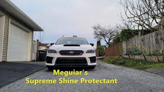 Using Meguiar’s Supreme Shine Protectant is the fastest and easiest way  to create a hi-shine.