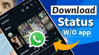 How to download Whatsapp status | without any app