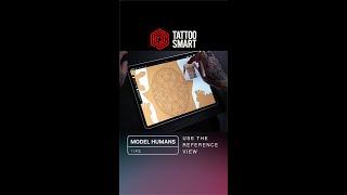 View your Procreate design in 3D and 2D Simultaneously - Tattoo Smart Model Humans Tips