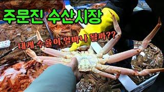 명절연휴 강릉 주문진시장 다녀왔습니다! 사람들이 왜 이렇게 많아???