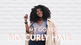 MY GO-TO BIG CURLY HAIR TUTORIAL | JOY MUMFORD