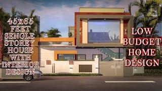 single story house designs, 45x65   home plan,2bhk , 30 Lakh Construction Cost