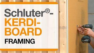 Schluter®-KERDI-BOARD over Framing