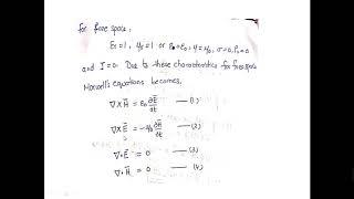 3 1 wave Equation  in free space