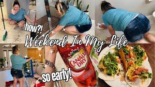 Weekend in my Life Vlog: *new* Clean With Me 2024 | Grocery Haul, Day Date | REALISTIC MOM LIFE