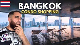 CONDO SHOPPING in BANGKOK THAILAND  Finding LUXURY Living on a BUDGET 2025