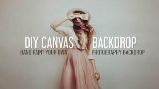 How to Paint Your Own Studio Photography Canvas Backdrop