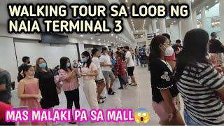 ANO BA ANG HETSURA NG NAIA TERMINAL 3 AIRPORT SA LOOB AT ANONG MGA SHOPS AND RESTAURANTS ANG MERON?