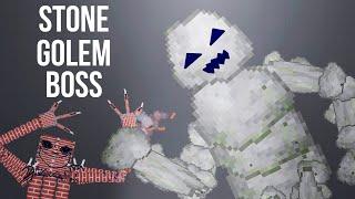 Stone Golem Boss vs Brick Golem - People Playground 1.23.7