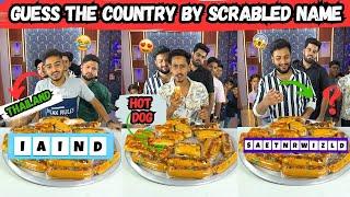 Funny Guess The Country By Scrambled Name Challenge & Take Amazing Hot Dog  | Sahil Khan & Team |