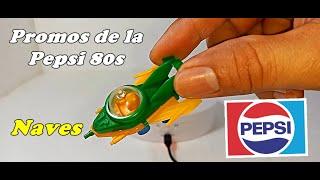 PROMOCIONALES de la PEPSI 80s de Guatemala - NAVES SIMEX de la Pepsi