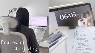 [VLOG] 대학교 2학년의 기말고사란.. 밤샘 공부하고 일출보기. 국제도서전 다녀온 대학생의 종강 전 공부 브이로그 | 2025 서울 국제 도서전. 종강. 기말고사. 무채색.