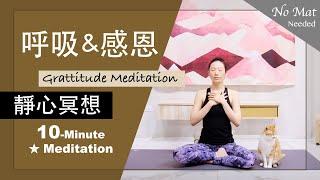 10分鐘 靜心冥想【呼吸&感恩】Meditation  #感謝的練習 #正念靜心 #身心淨化 #新年靜心冥想