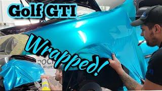 Mk5 Golf GTI WRAPPED - Teckwrap Sea Turquoise