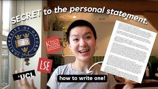 the personal statement that GOT ME INTO OXFORD